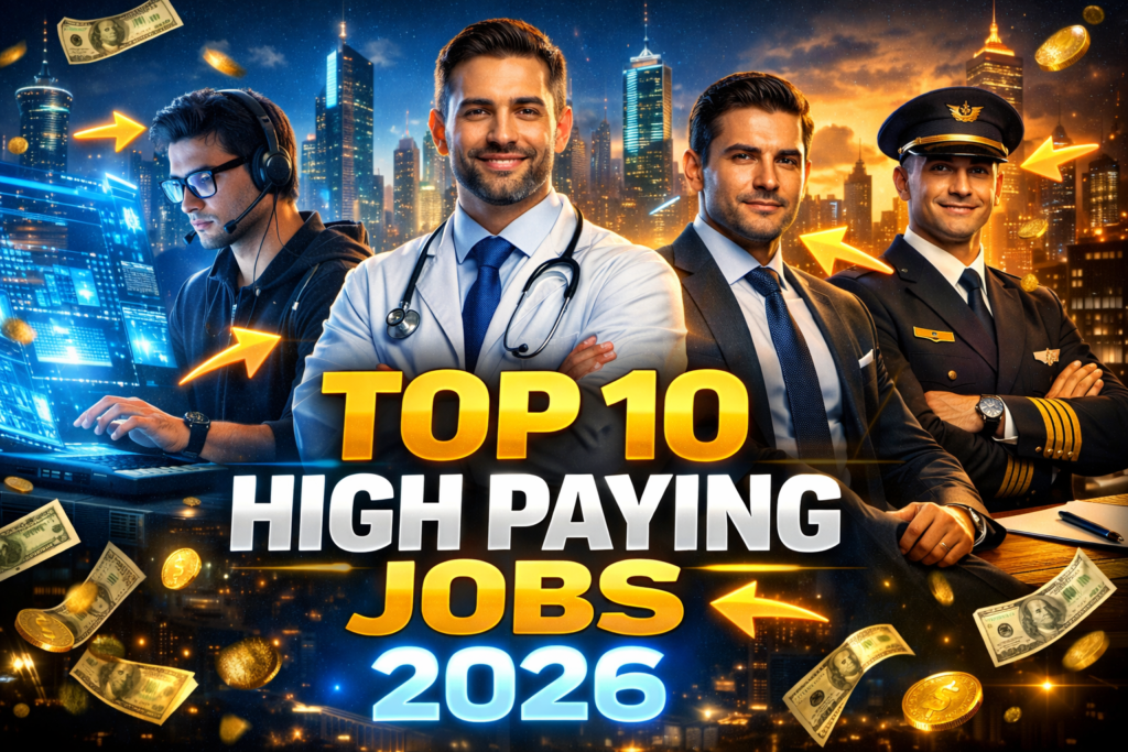 Top 10 best high paying jobs in 2026